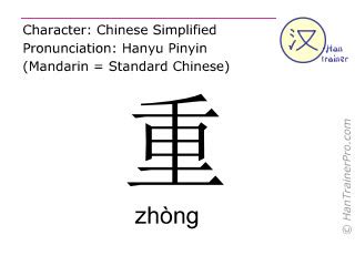 重中|重 (zhòng) Definition & Meaning